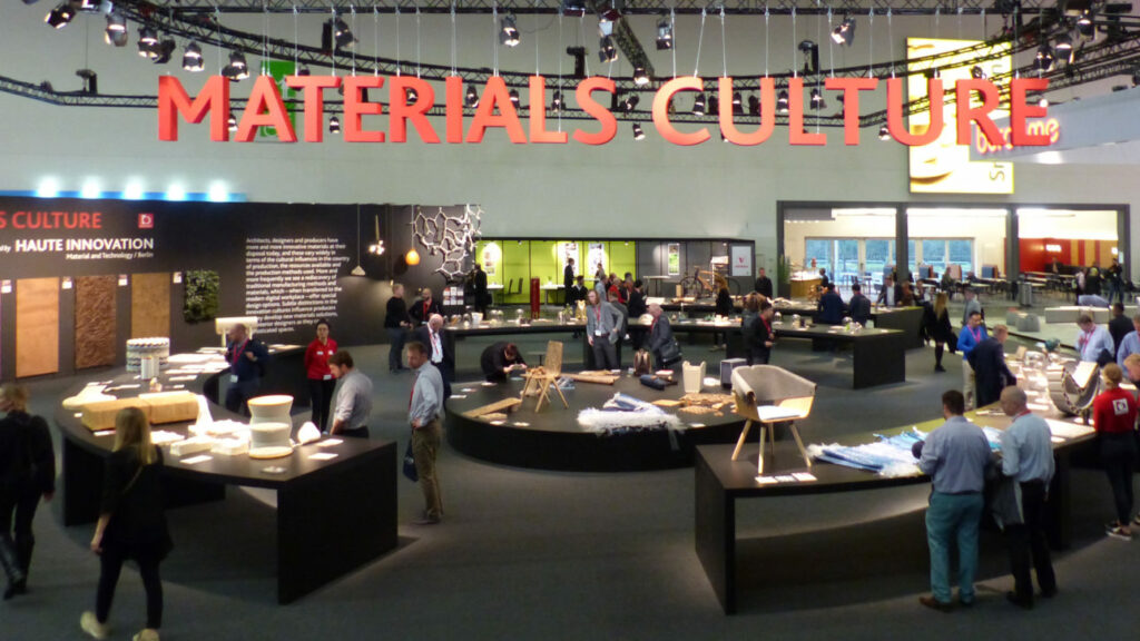 NATURADOR® auf der Sonder-Ausstellungsfläche "Materials Culture" auf der Orgatec 2018 Köln